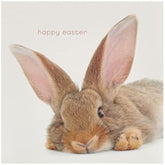 UK Greetings Happy Easter Card for Kids featuring a cute bunny design, colorful Easter illustration, 159x159mm size.
