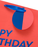Large UK Greetings Happy Birthday You Magnificent Beast gift bag with colorful birthday design, perfect for special celebrations.