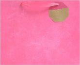 Bright pink UK Greetings large gift bag with handles, perfect for gift wrapping and presentation.