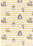 Disney Winnie the Pooh gift wrapping paper by UK Greetings, featuring colorful Pooh and friends on two sheets with two matching tags.