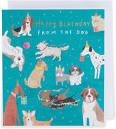 UK Greetings birthday greeting card featuring a cute dog design, suitable for him, her, or a friend.