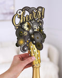 UK Greetings bottle topper greeting card featuring colorful celebration design, perfect for special occasions and social events.