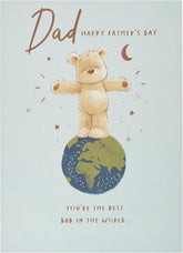 UK Greetings Father's Day greeting card for Dad featuring a cute teddy bear design and heartfelt message.