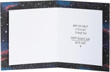 UK Greetings Father's Day card for husband featuring Our World design, with cheerful illustrations and heartfelt message.