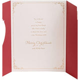 UK Greetings Christmas greeting card featuring hearts and floral design for a beautiful wife, suitable for holiday wishes.