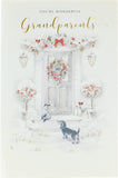 UK Greetings Christmas card for grandparents featuring festive design, perfect for celebrating wonderful grandparents during the holiday season.
