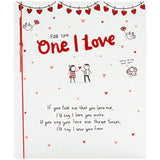 Cute UK Greetings Valentine's Day card featuring romantic design, perfect for expressing love to him or her.