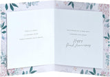 UK Greetings 30th wedding anniversary greeting card with beautiful floral design for him, her, or a friend.