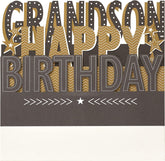 UK Greetings 3D Pop-Up Grandson Birthday Card, colorful greeting card with a festive design and pop-up elements for birthdays.