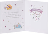 UK Greetings Mum birthday card featuring an adorable poem design, perfect for celebrating Mother's Day with heartfelt messages.