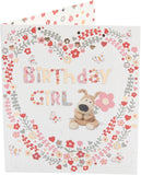 UK Greetings Boofle birthday greeting card featuring colorful illustrations, perfect for celebrating special occasions.
