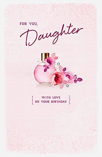 UK Greetings Beautiful Daughter birthday card featuring colorful floral design and heartfelt message for special occasions.