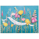UK Greetings floral design friend birthday card featuring colorful flowers and elegant artwork, perfect for celebrating friends.