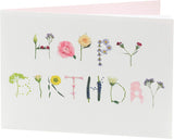 UK Greetings beautiful floral birthday card featuring colorful flower designs, perfect for celebrating friends.