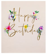 UK Greetings birthday card featuring colorful birthday-themed design, perfect for celebrating special occasions.