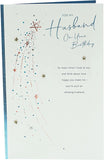 UK Greetings birthday card for husband featuring loving words, perfect for celebrating special occasions with heartfelt messages.