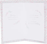 UK Greetings birthday card for mum featuring a Mother's Love design, perfect for celebrating Mother's Day or her special day.