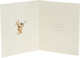 UK Greetings Boofle birthday card with gold foil lettering, featuring a cute design for special celebrations.