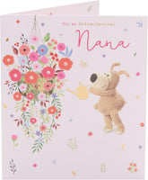 UK Greetings Boofle Nana birthday greeting card with colorful illustrations and cheerful design for celebrating Nana's special day