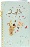 UK Greetings Boofle with Butterfly daughter birthday card featuring colorful illustration and cheerful design for special occasions.