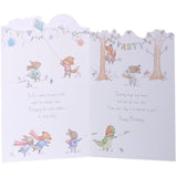 UK Greetings Boy 2nd Birthday Card featuring colorful illustrations and playful design, perfect for celebrating a young child's birthday.