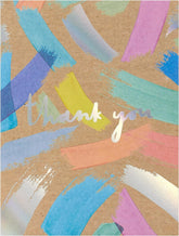 UK Greetings bright holographic thank you greeting cards, set of 10, featuring colorful, shiny designs for expressing gratitude.