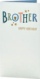 UK Greetings Brother foil-finished classic birthday card with colorful design, perfect for celebrating a special brother's birthday.