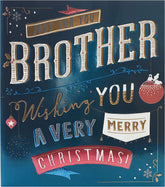 UK Greetings Brother Text greeting card featuring a heartfelt message, designed for celebrating brothers and special occasions.