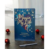 UK Greetings Christmas card for the special man, featuring gold lettering and festive design, measures 165 mm by 254 mm.