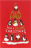 UK Greetings Christmassy Characters Tree Design Dad Christmas Card featuring festive holiday illustrations for special occasions