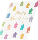 UK Greetings colorful houses design new home congratulations card, bright and cheerful greeting card for special occasions