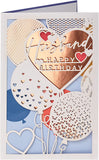UK Greetings contemporary design birthday card for husband, featuring modern artwork and heartfelt message, ideal for special occasions.