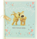 UK Greetings Cute and Cuddly Boofles Anniversary Card, colorful greeting card featuring adorable Boofles design for special occasions