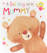 UK Greetings Cute Big Bear Hugs Mummy Mother’s Day Card featuring adorable bear illustration and heartfelt message.