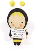 UK Greetings cute birthday card for mummy from kids, featuring colorful illustrations and playful design on the front.