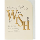 UK Greetings cute Christening card featuring colorful designs, suitable for both him and her, with cheerful Christening wishes.