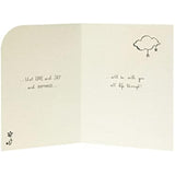 UK Greetings cute Christening card featuring colorful design, suitable for both him and her, with a heartfelt Christening wish.