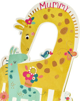 UK Greetings Cute Giraffe Mother's Day Card featuring adorable giraffe illustration and heartfelt message.