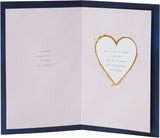 UK Greetings dark blue and gold design wife birthday greeting card with elegant pattern and heartfelt message.