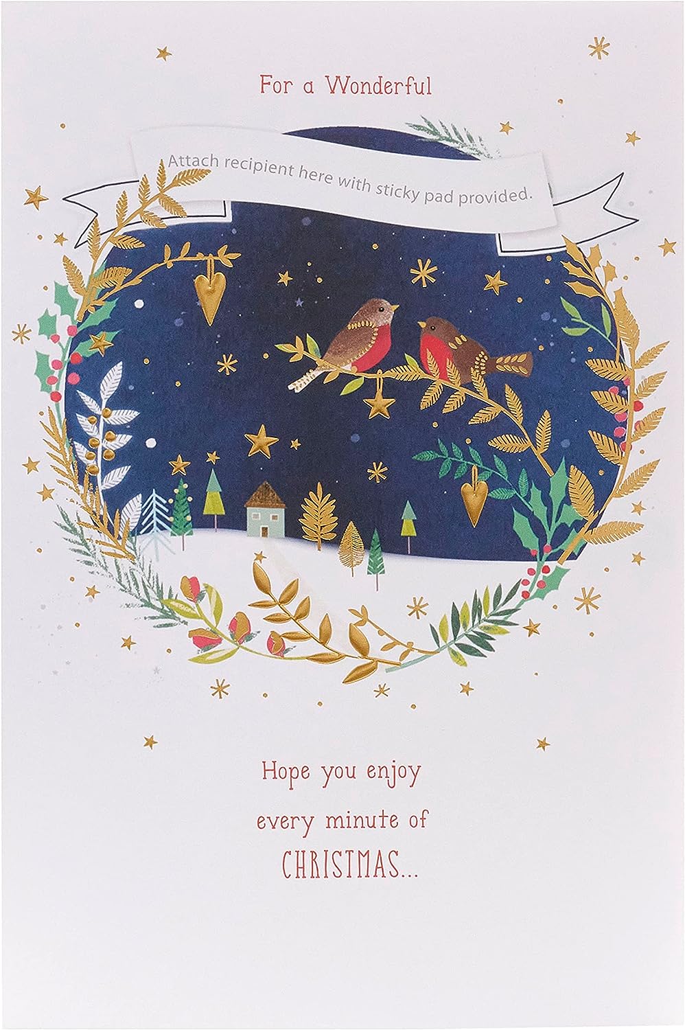 UK Greetings Daughter & Multi Caption Christmas Card featuring festive holiday designs and heartfelt messages in a cheerful greeting card.