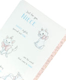 UK Greetings Disney Aristocats Marie birthday greeting card featuring Marie the cat, perfect for a niece's birthday celebration.