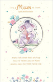 Disney Eeyore and Piglet design Mother’s Day greeting card by UK Greetings, featuring cute Disney characters on the front.