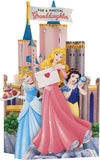 Disney Princess Build Your Own Castle birthday greeting card by UK Greetings, featuring princess images and stickers for granddaughters.