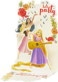 Disney Princess pop-up birthday greeting card by UK Greetings, featuring colorful princess imagery and festive design elements.