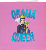 UK Greetings Disney Evil Queen blank birthday card featuring the Evil Queen illustration from Disney, perfect for birthday greetings.