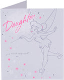 Disney Tinker Bell birthday greeting card by UK Greetings featuring colorful Tinker Bell design for daughters.