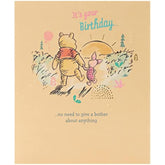 UK Greetings Disney Winnie the Pooh friend birthday card featuring Winnie the Pooh and friends with colorful birthday illustrations.