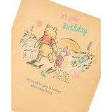 Disney Winnie the Pooh birthday greeting card by UK Greetings featuring Winnie the Pooh and friends for celebrating friends.