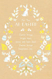 UK Greetings Easter Brings Bright Days foil Easter greeting card with colorful spring-themed design and festive message.
