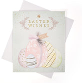 UK Greetings Easter Card featuring Easter wishes with love, decorated with colorful spring-themed illustrations.